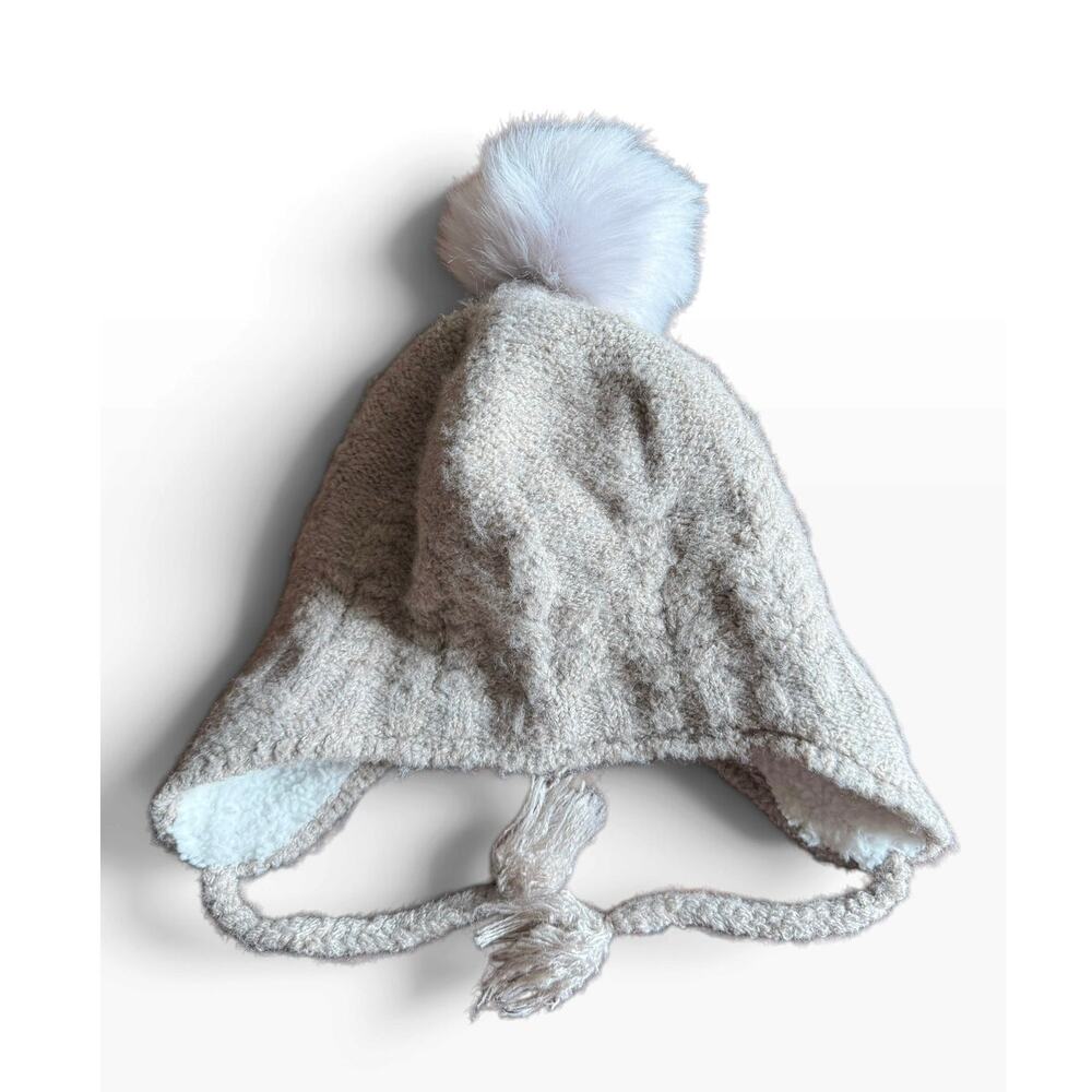 Turtle Fur NWT Gray Bunny Ear Trapper Hat